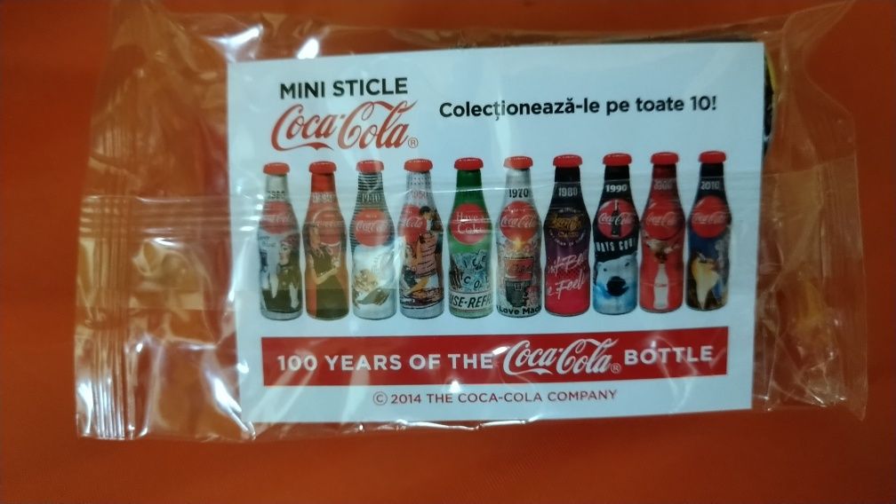 Vand sticlute miniatura Coca-Cola