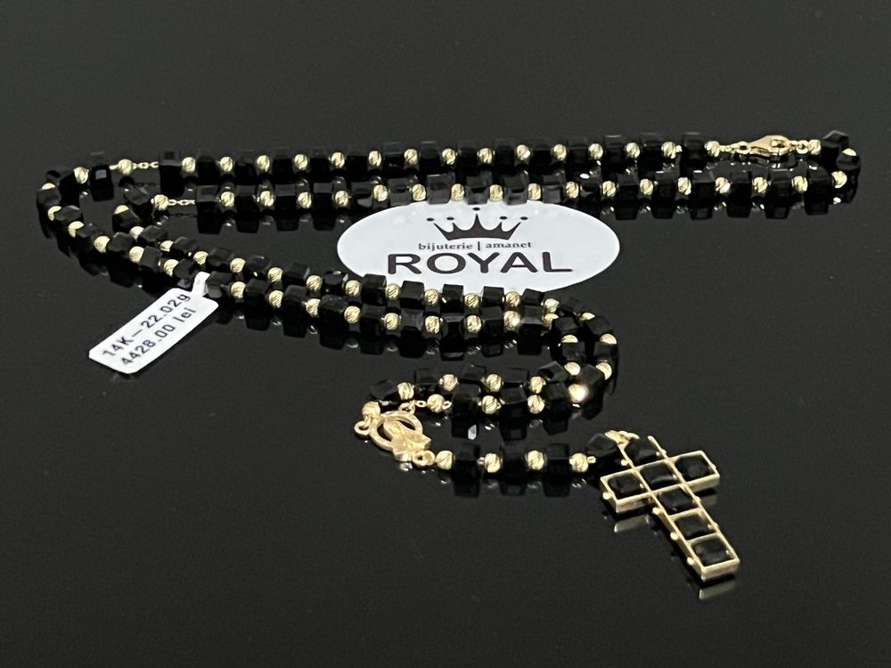 Bijuteria Royal CB : Lant metanie aur 14k 22,02 grame