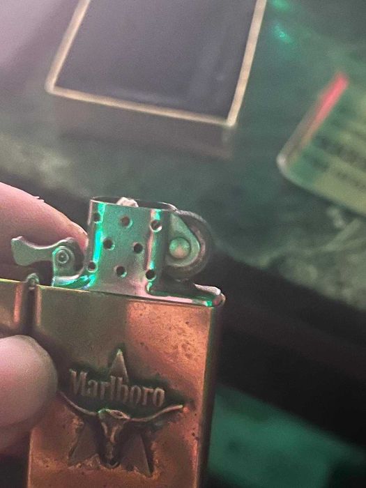 Рядка коликционерска запалка Marlboro longhorn Solid Brass 1993