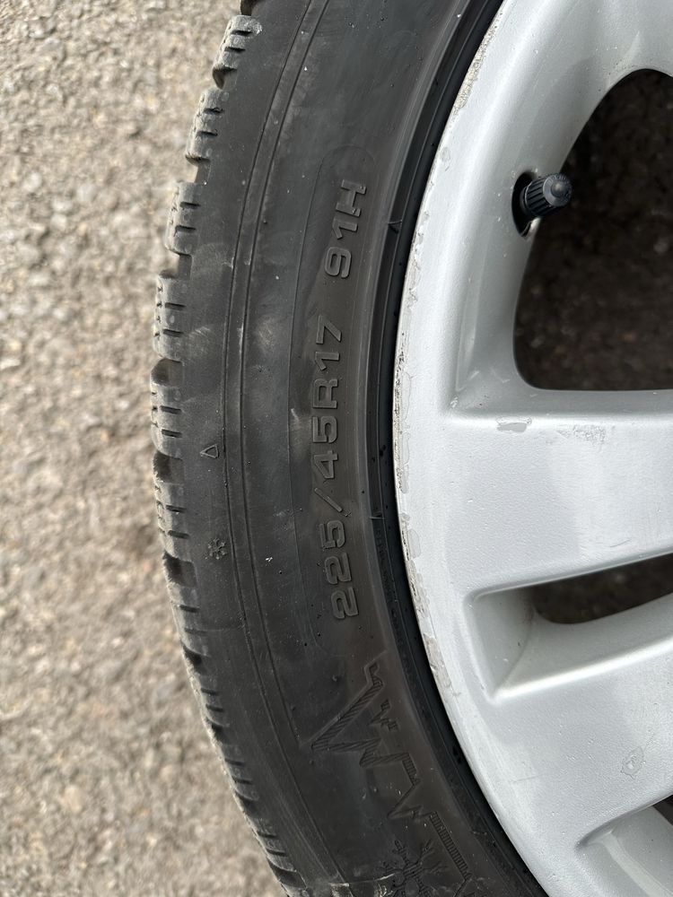 4 бр. Джанти  за Мерцедес с Гуми DUNLOP 225/45R17 91H WINTER SPORT 5