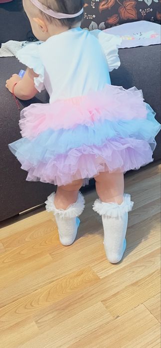 Лот от рокли за момиченце от 7 месеци до годинка