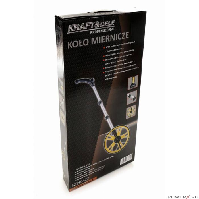 Roata pentru masurat distante cu contor mecanic, Kraft