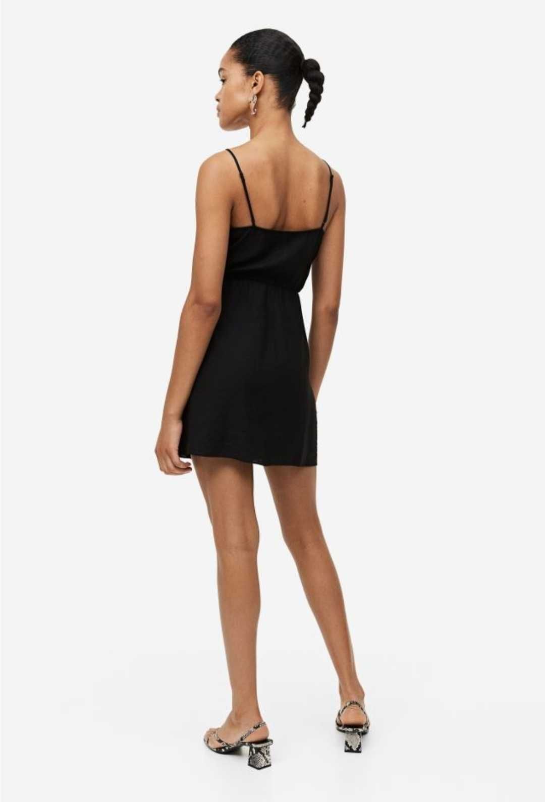 Розова рокля Reserved/ Черна къса рокля H&M/ лятна дълга бяла рокля