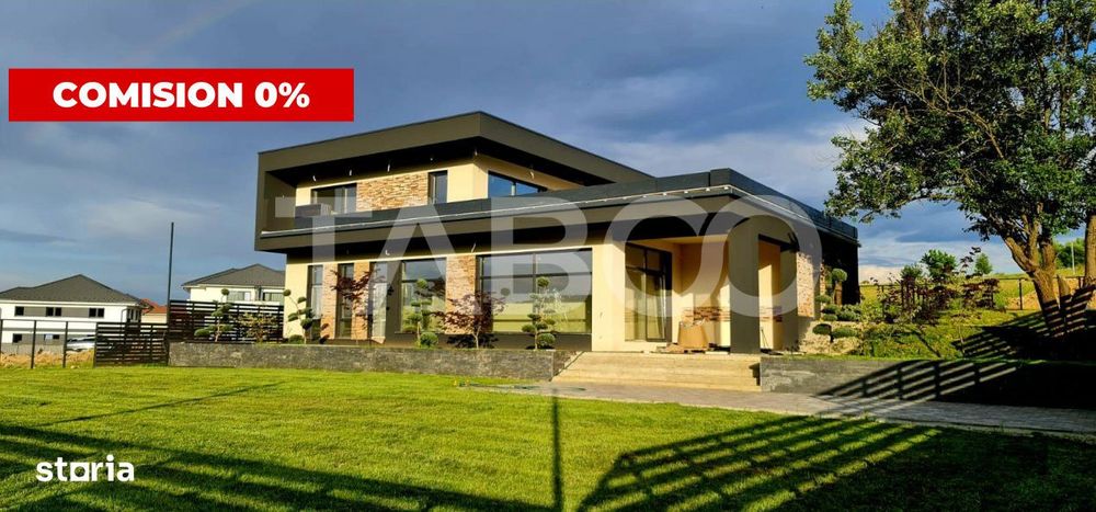 Vila de lux cu 5 camere, piscina si panorama superba, Cisnadie