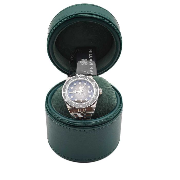 San Martin SN0148 Enamel Sunburst Gray 40mm