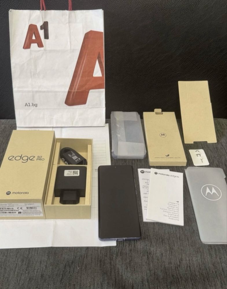*** КАТО НОВ 512GB Motorola EDGE 50 Pro A1 Гаранция 2026г. Lavender