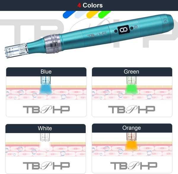 Stilou Derma fără fir TBPHP P20RL cu 25 de cartușe de schimb