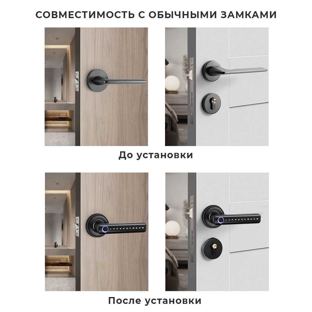 Электронный умный замок EntryX H168 для офисов и межкомнатных дверей