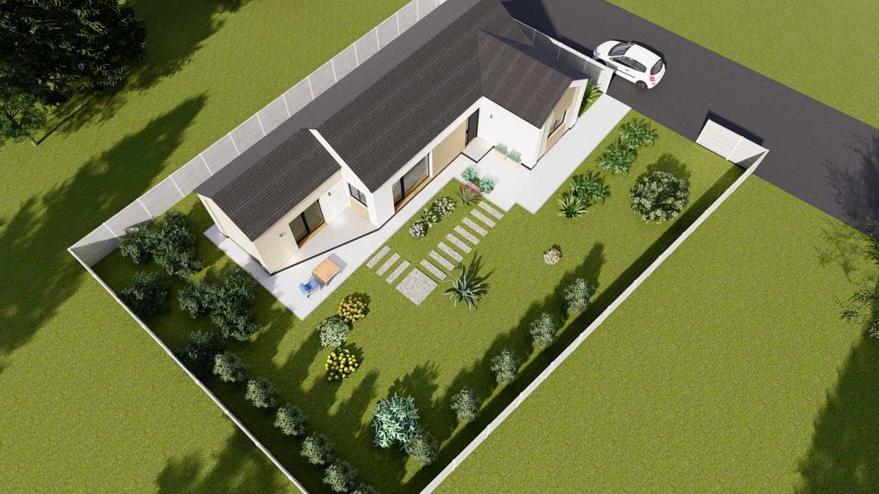 Casa parter 3 camere,2 bai,1 bucatarie,teren 450 mp,gaze,curent,canal