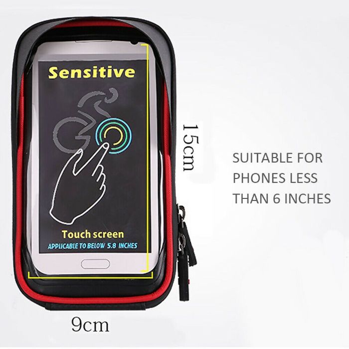 Husa geanta 6inch waterproof smartphone pipa bicicleta ghidon glovo