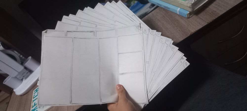 Готовые листы раскадровки для комиксов