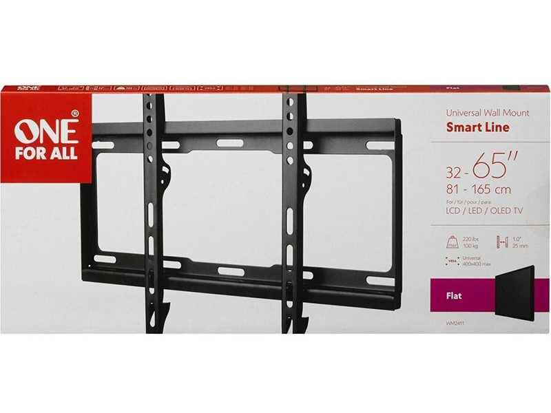 НОВИ! Стойка за телевизор, плоска, 32"-65", стенен монтаж