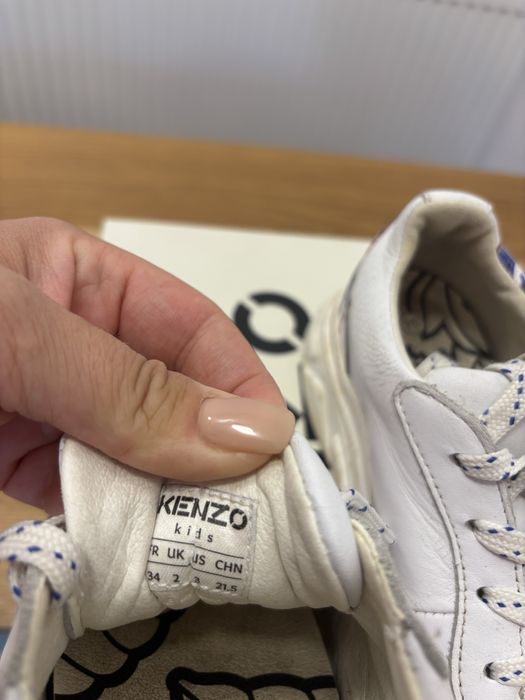 Adidasi fete, Kenzo, piele naturala, originali, mar 34, int  21.5 cm