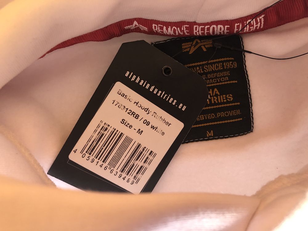 Alpha Industries Basic Hoody Rubber ОРИГИНАЛ мъжки суичъри  M/L/XL