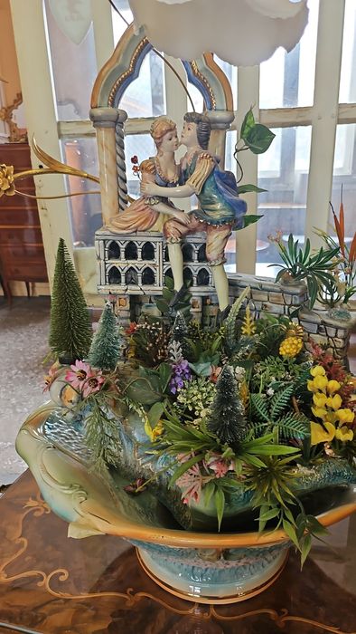 Порцеланов Лампион каподимонте италия