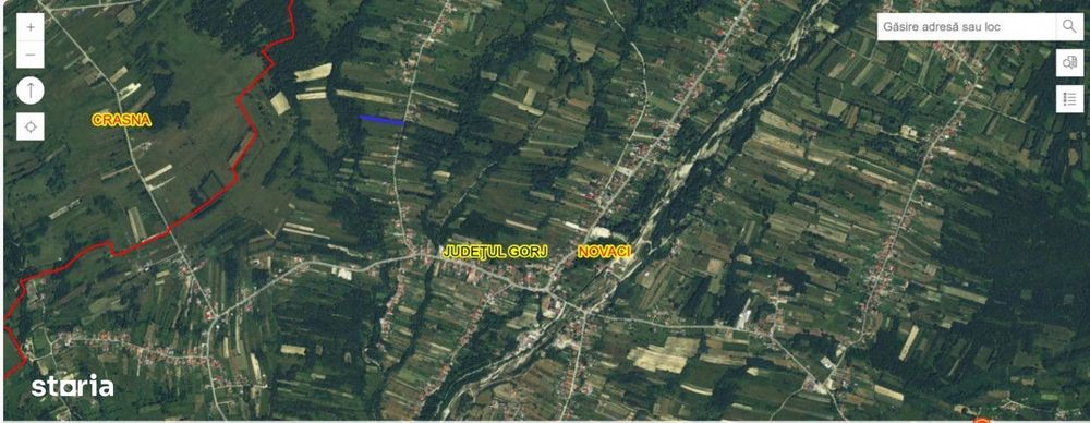 Teren situat in localitatea Hirisesti - oras Novaci