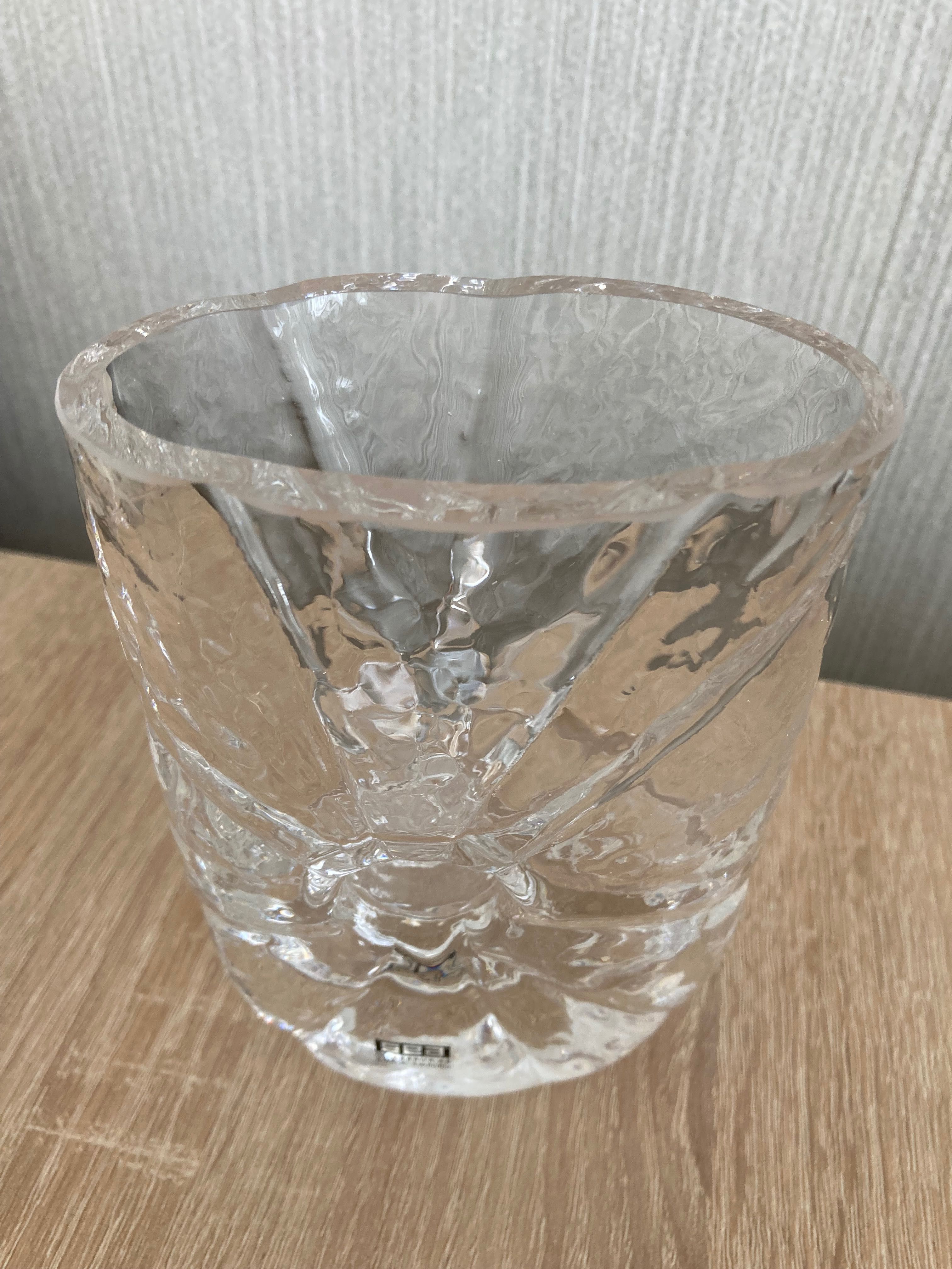 Колекционерска масивна стъклена ваза
