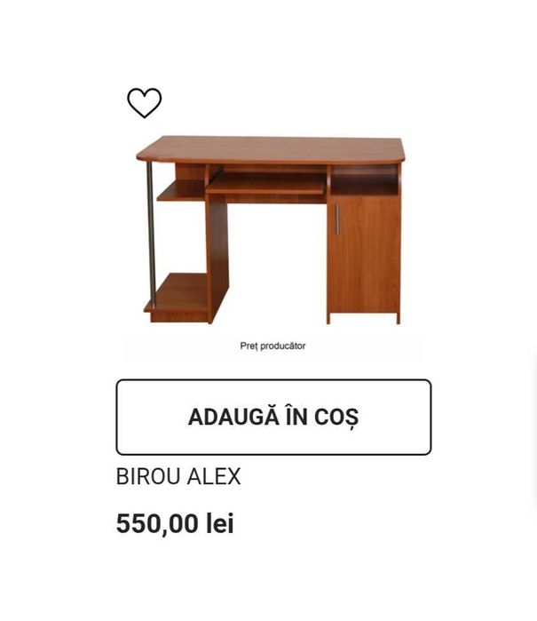 De vanzare birou Alex + scaun ergonomic. Preț 300 lei, ambele produse.