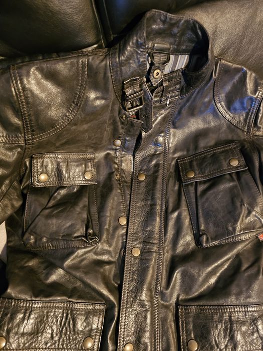Geaca din piele Belstaff Panther 1966 mărimea 44