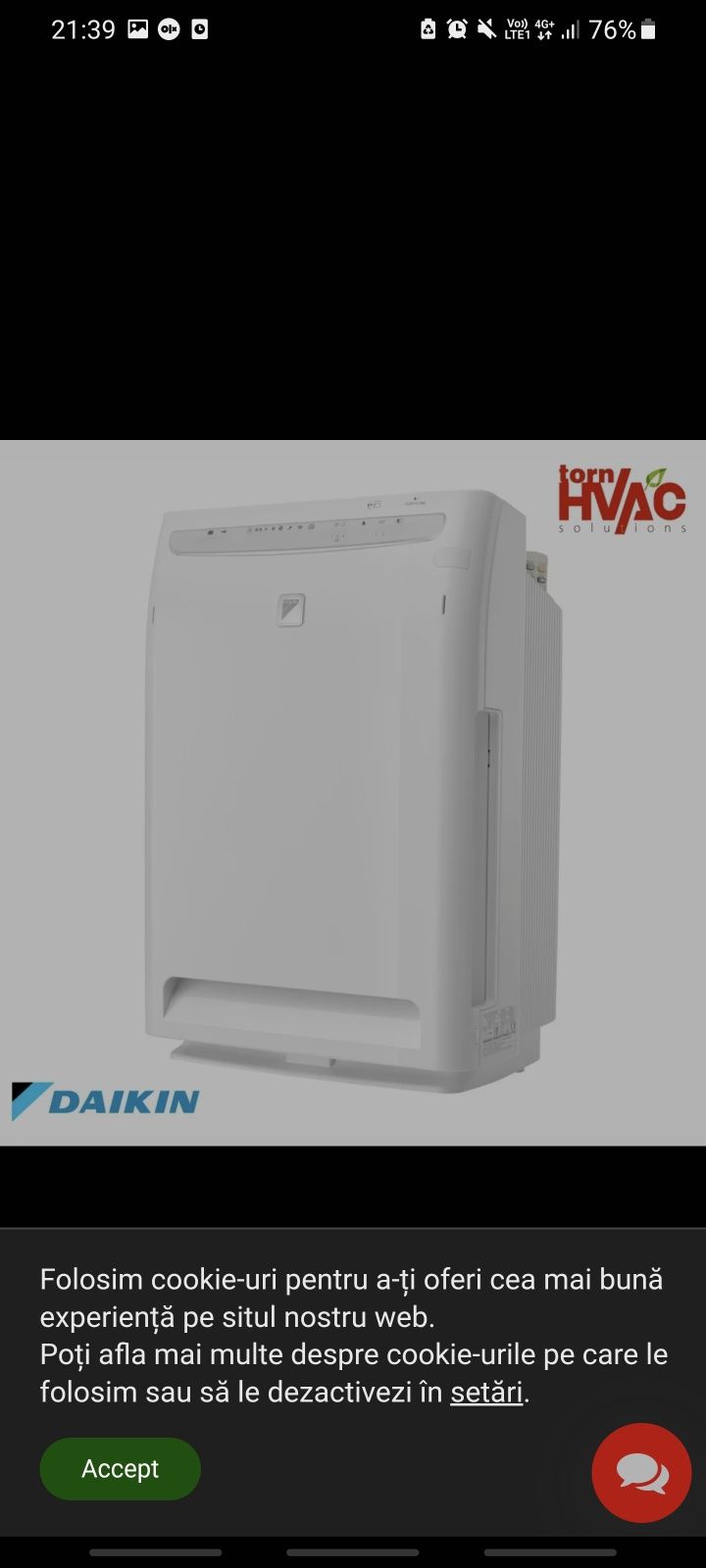 Purificator de aer Daikin MC70L