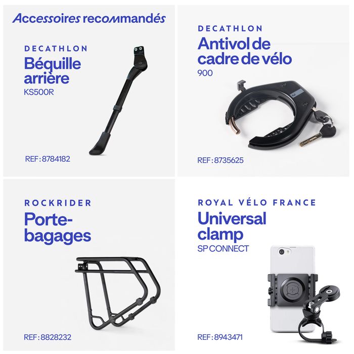 Bicicletă polivalentă electrică Cadru jos - produs resigilat Decathlon