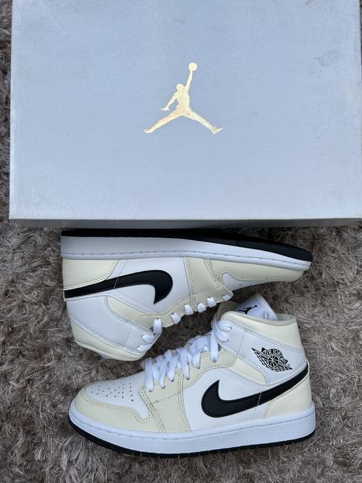 Jordan 1 Mid Coconut (nike adidas bape amiri gucci versace yeezy ow)