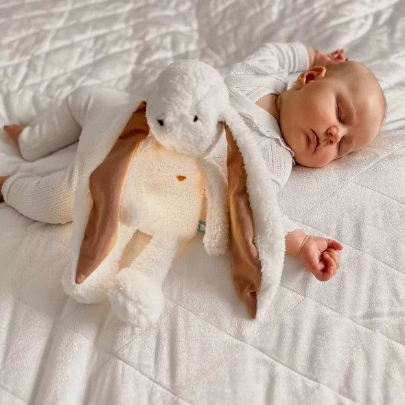 MyHummy Плюшена играчка зайче за заспиване с бял шум