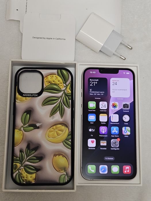Iphone 13 Pink, baterie 88%, 128GB stare foarte bună