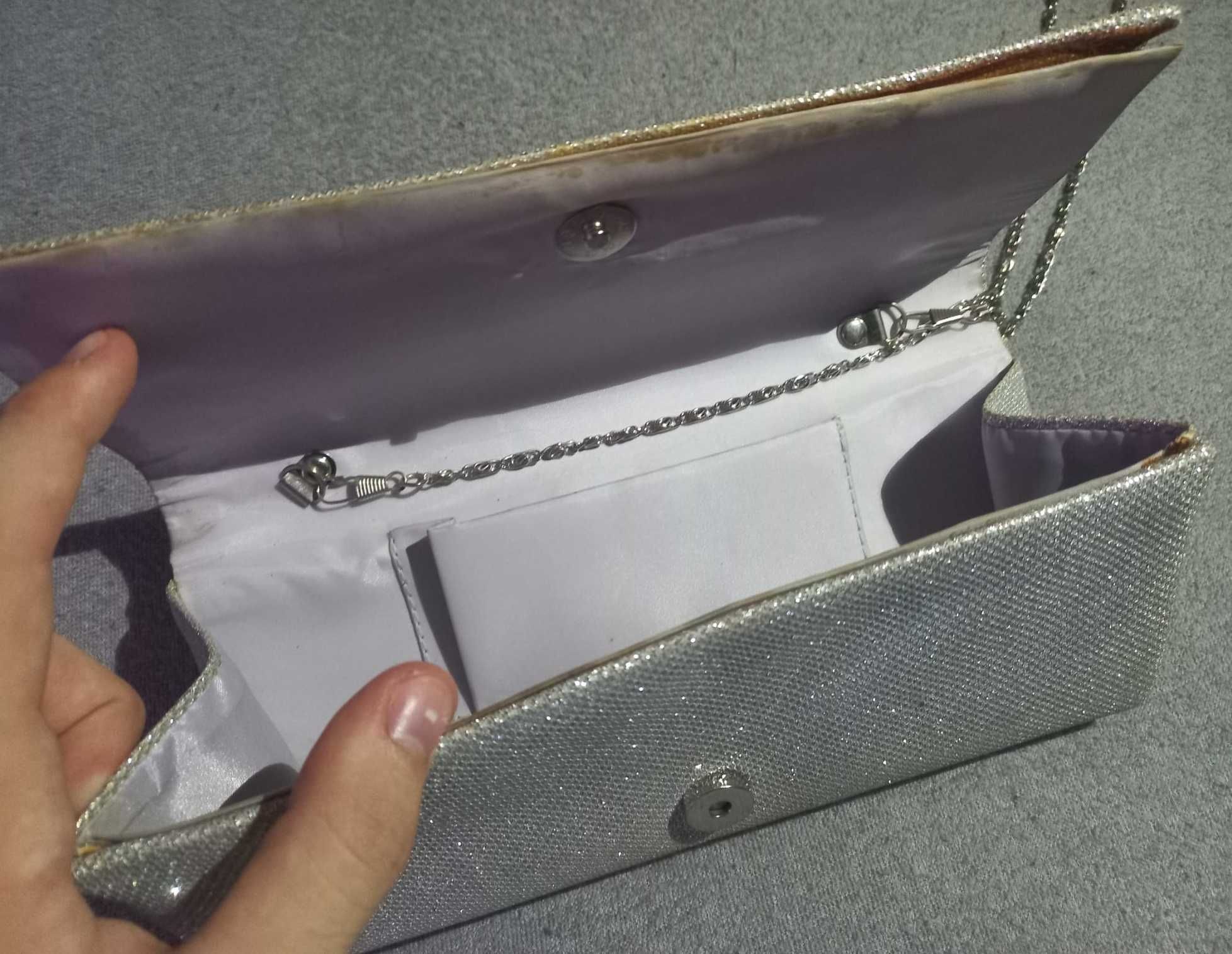 Michael Kors Wallet/portofel argintiu/silver cu lant pentru dame/femei