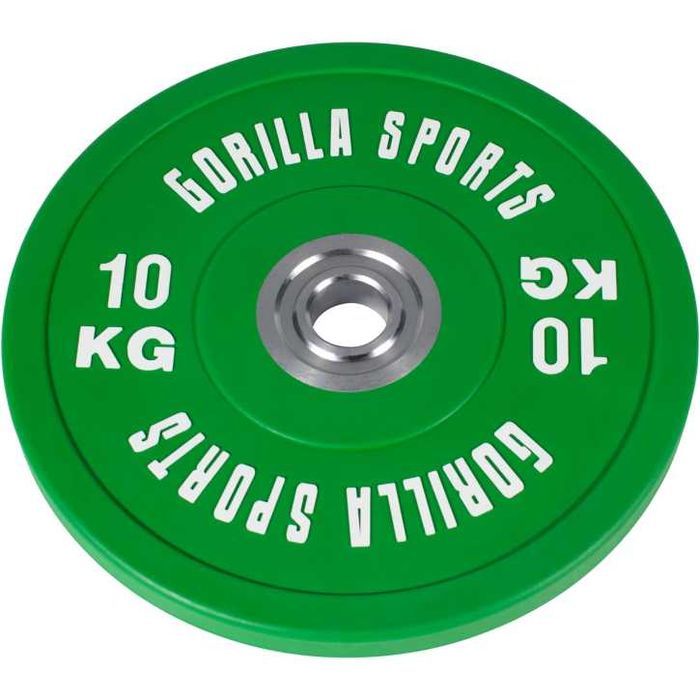 Set 40 KG Discuri Olimpice Bumper Profesionale: 2x10, 4x5 KG