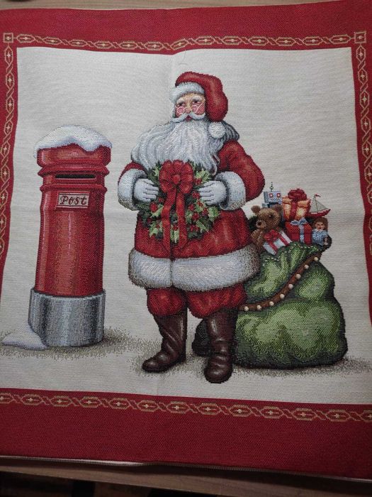 Калъфка за декоративна възглавница с Дядо Коледа