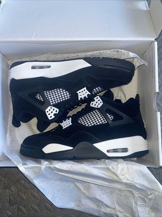 *STOC NOU* Air Jordan 4 White Thunder Nike Air - Verificare Colet -