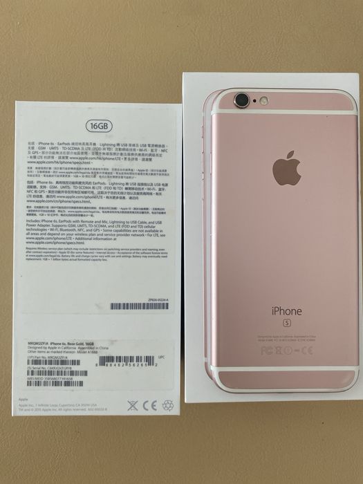 iPhone 6S 16 GB Rose Gold în cutia originală