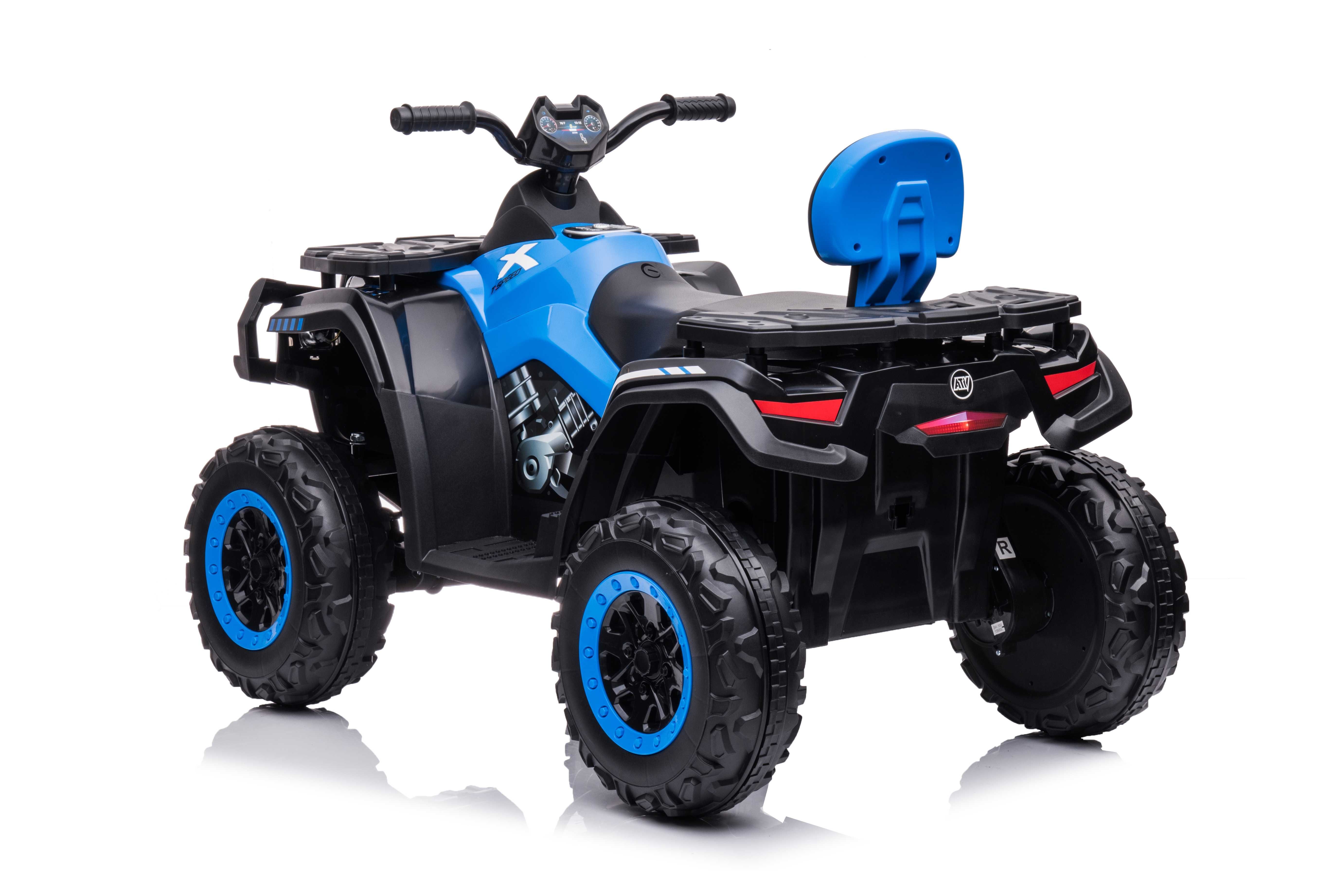 ATV electric Kinderauto BJX615 2x 50W 12V 7Ah cu scaun tapitat Blue