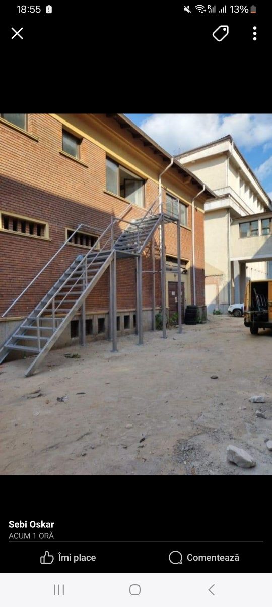 Scări zincate pentru esterior