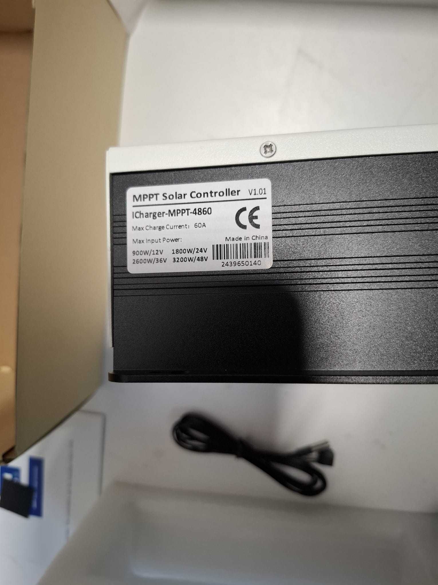 Controller / Regulator solar MPPT POWLAND 60A 12-48V, LCD, LiFePO4/AGM