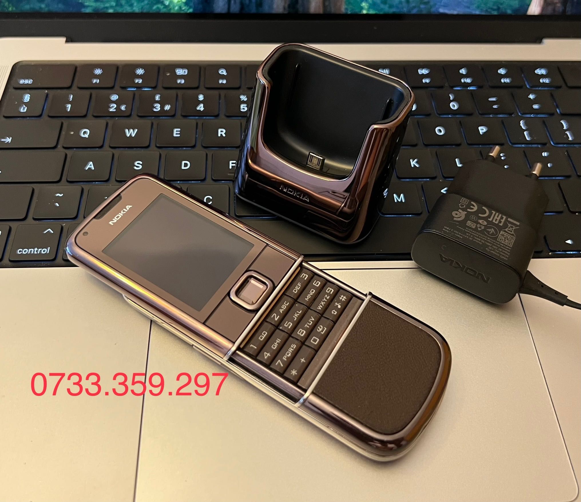 Telefon Nokia 8800 ARTE Sapphire CA NOU Vintage Brown Maro Piele
