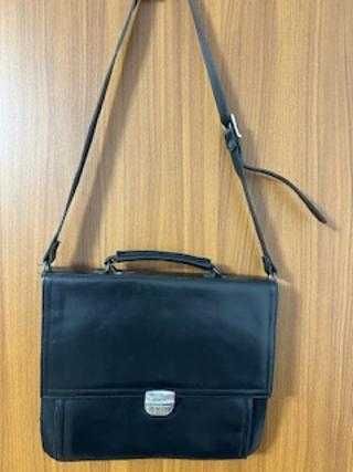 Vand geanta office din piele, cul.neagra
