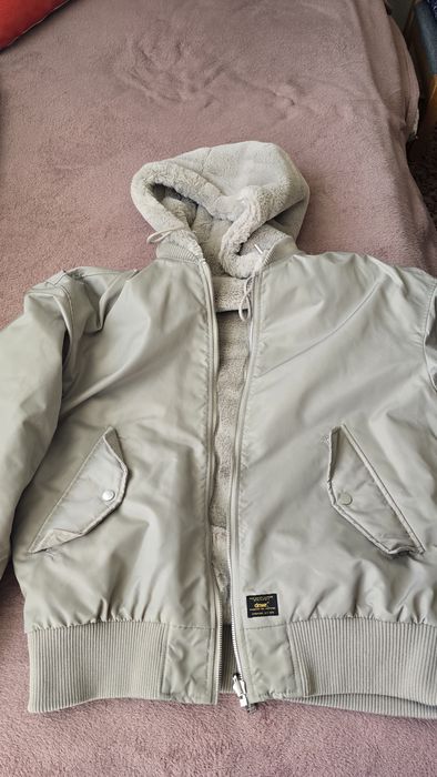 Яке бомбър Зара Zara bimber Alpha вълк косъм две лица двулицево