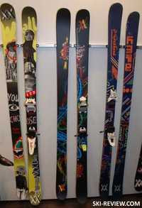Skiuri Volkl Ledge Skis 2011 Radius: 16.9m -162cm cu Marker Griffon 12