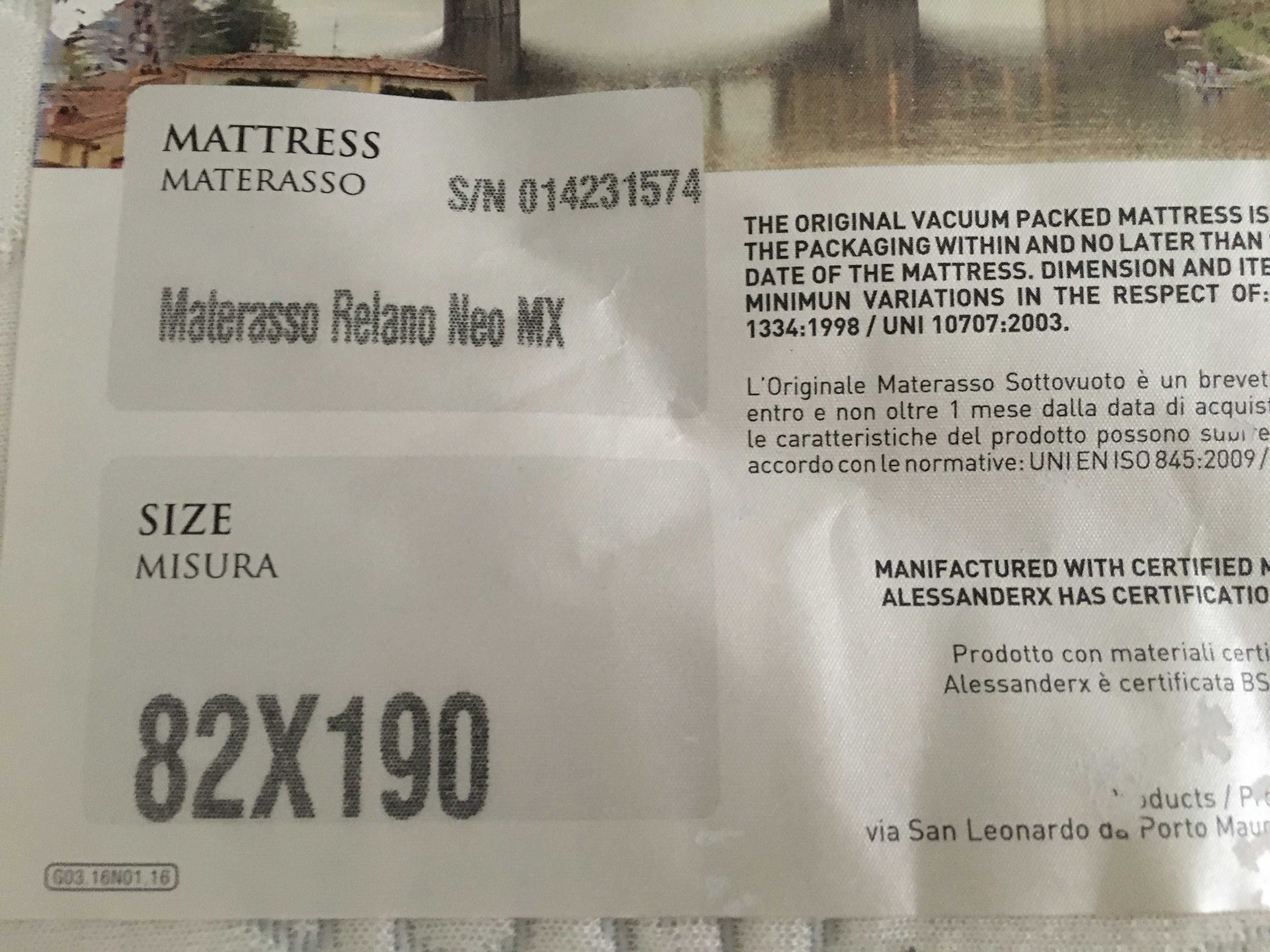 Magniflex RelanoNeoMX/82x190/ и, легло масив