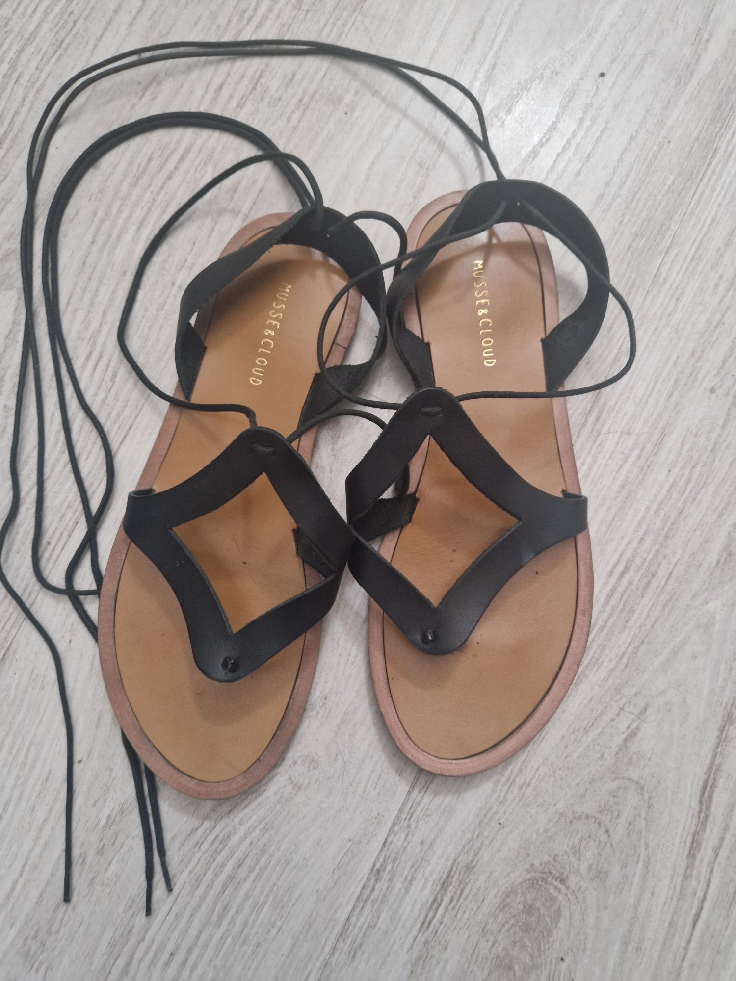 Sandale piele naturala, stil gladiator, marimea 40