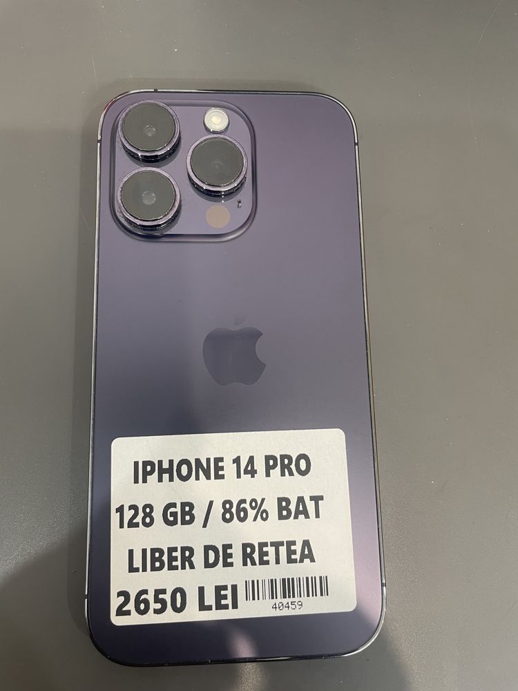 IPhone 14 Pro 128 Gb 86% Baterie Garantie #40459