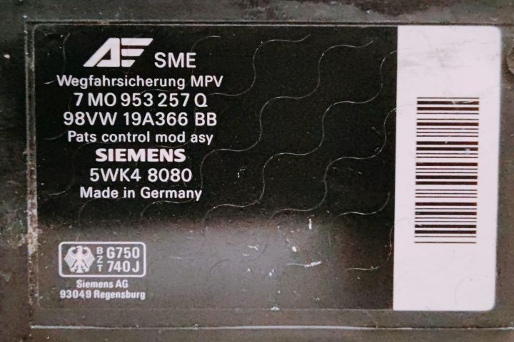 Modul Imobilizator 7M0953257Q Volkswagen VW Sharan prima generatie (f