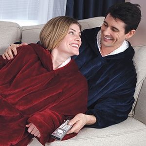 Пухкаво плюшено одеяло суичър с ръкави, Huggle Hoodies