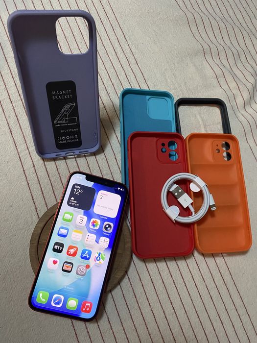 iPhone 12 64 GB Red сменена батерия