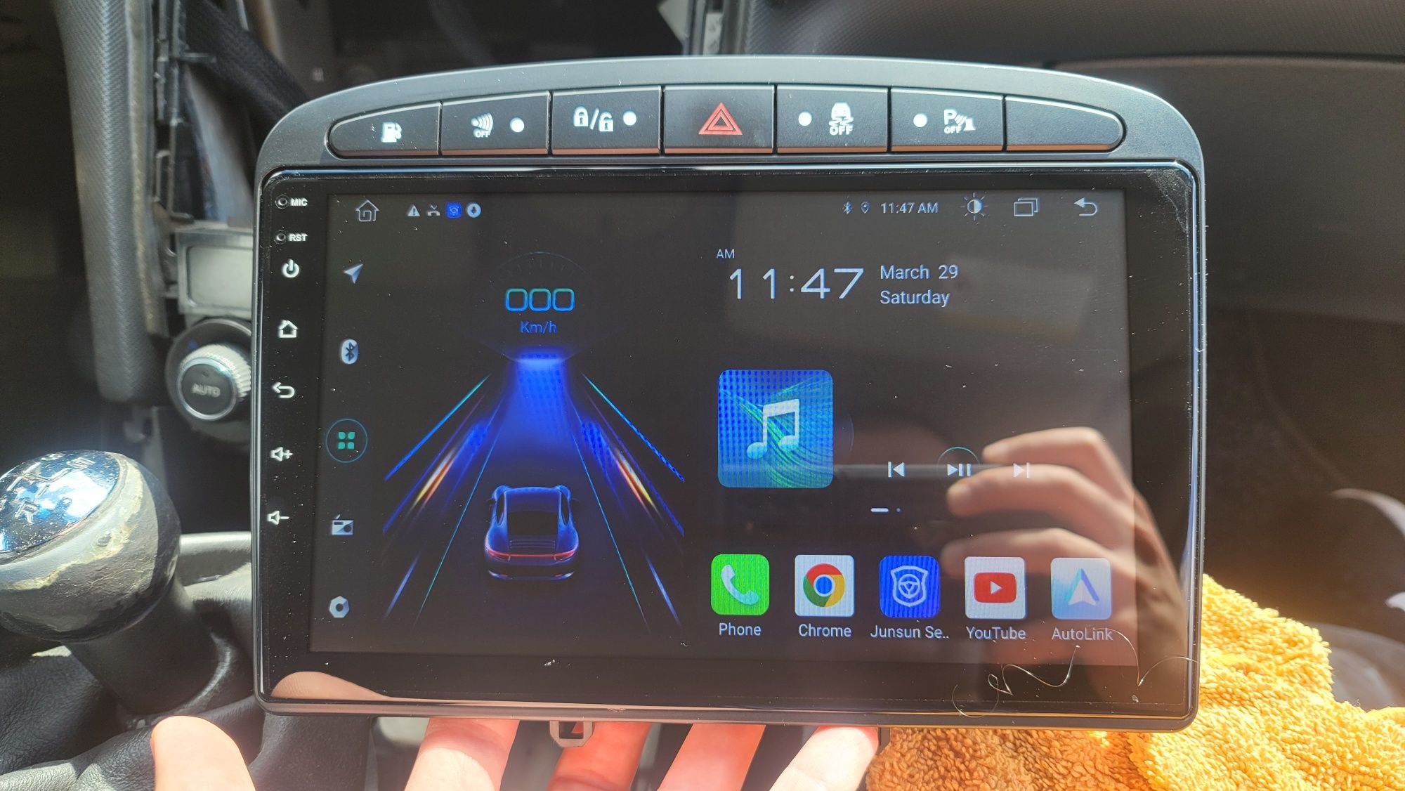 8 ядр. 9" Андроид мултимедия- Пежо 308-2Gb/32Gb, DSP, 4G, GPS +камера