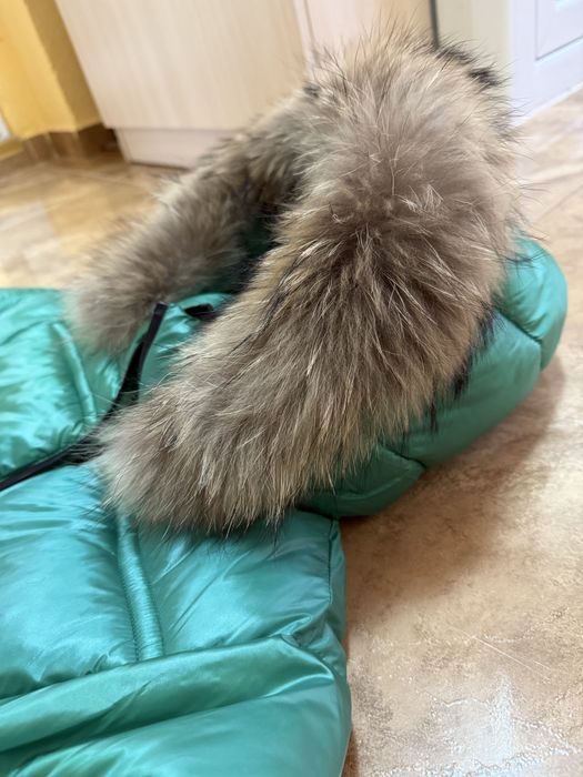 Дамско яке с естествен косъм