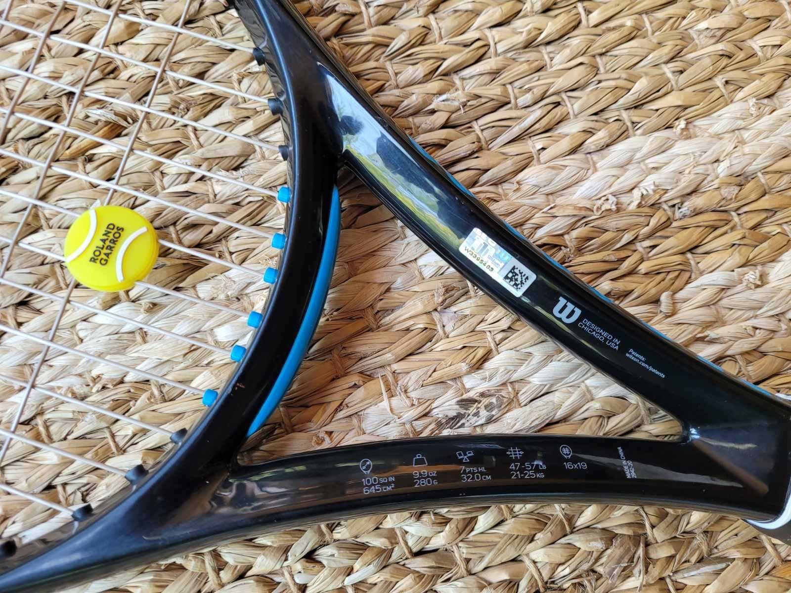 Тенис ракета WILSON Ultra 100L V3.0, Grip 2, 280g, Син/Сив