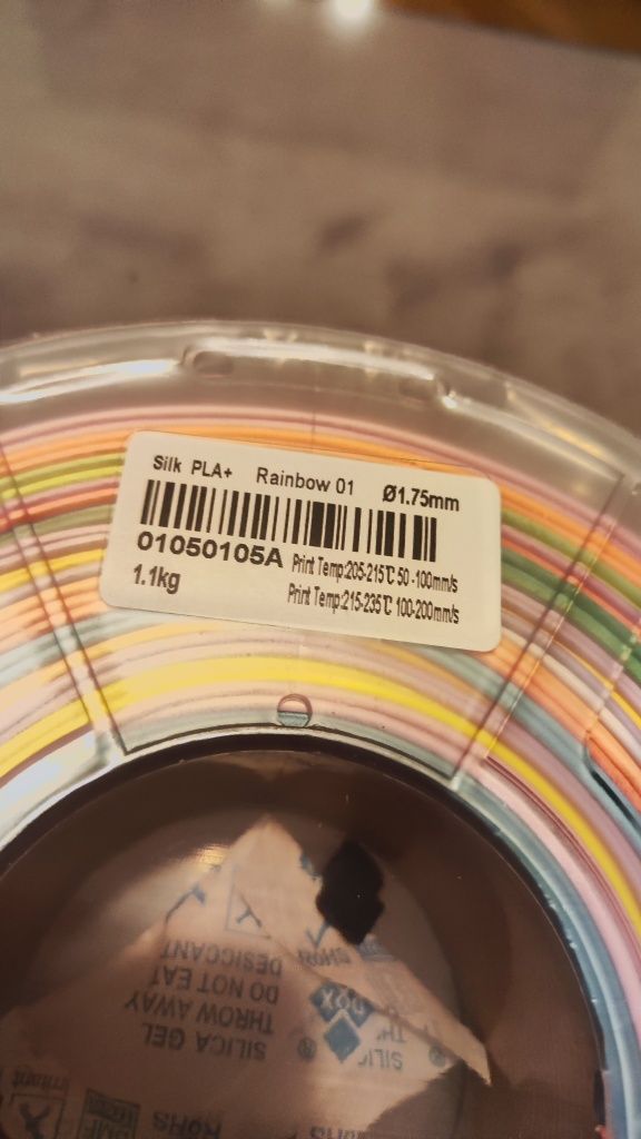 Филамент за 3д принтер Filament Pla, petg, rainbow